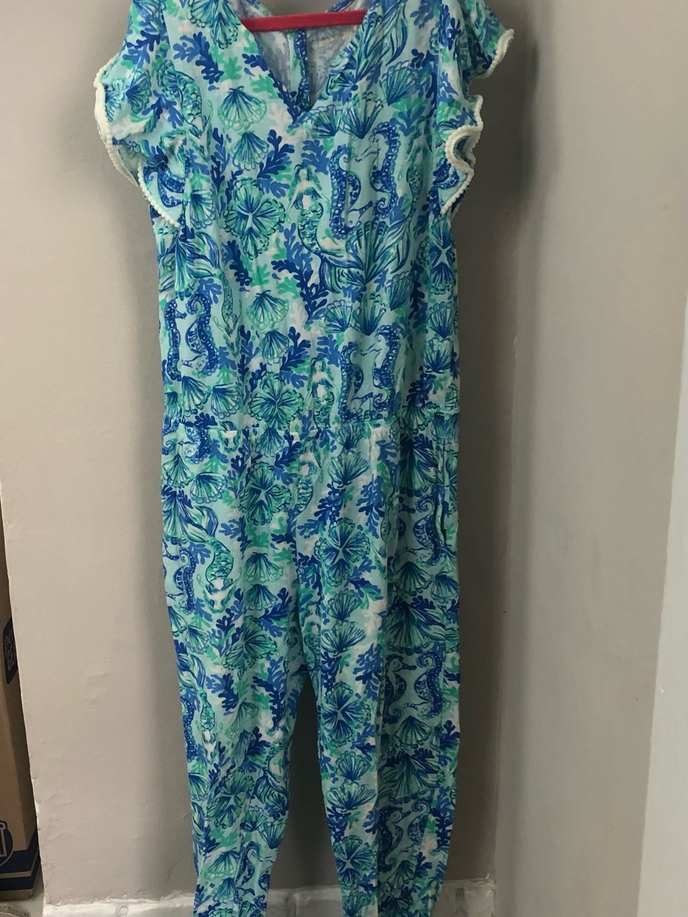 Lilly Pulitzer Astara jumpsuit in Seeing Double - XL 12-14